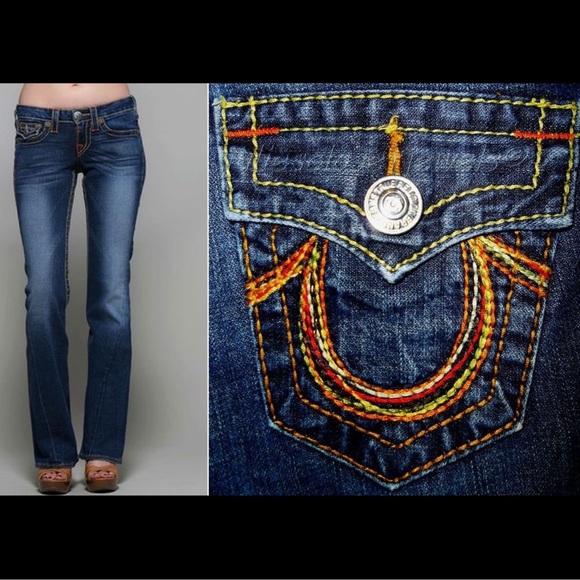 NWT True Religion 🌈 “Joey” Rainbow Skinny Jeans - Picture 3 of 14